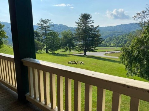 A view of Valle Crucis from the porch